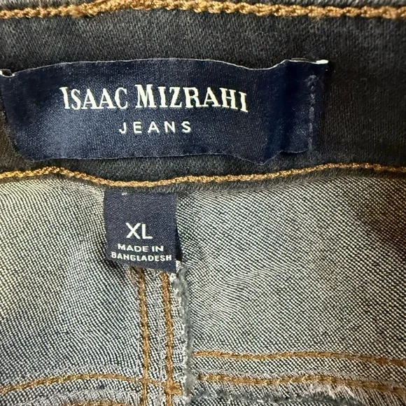 Isaac Mizrahi Jeans XL High Rise Pull On Jeggings Dark Wash Skinny Stretch NWT - Picture 9 of 9